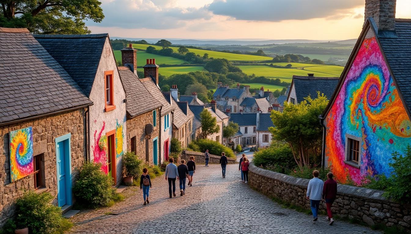 découvrez comment un charmant village breton se transforme en une galerie à ciel ouvert pendant quatre mois, offrant une expérience artistique unique entre paysages pittoresques et créations contemporaines. plongez dans cette aventure qui allie culture, patrimoine et créativité.