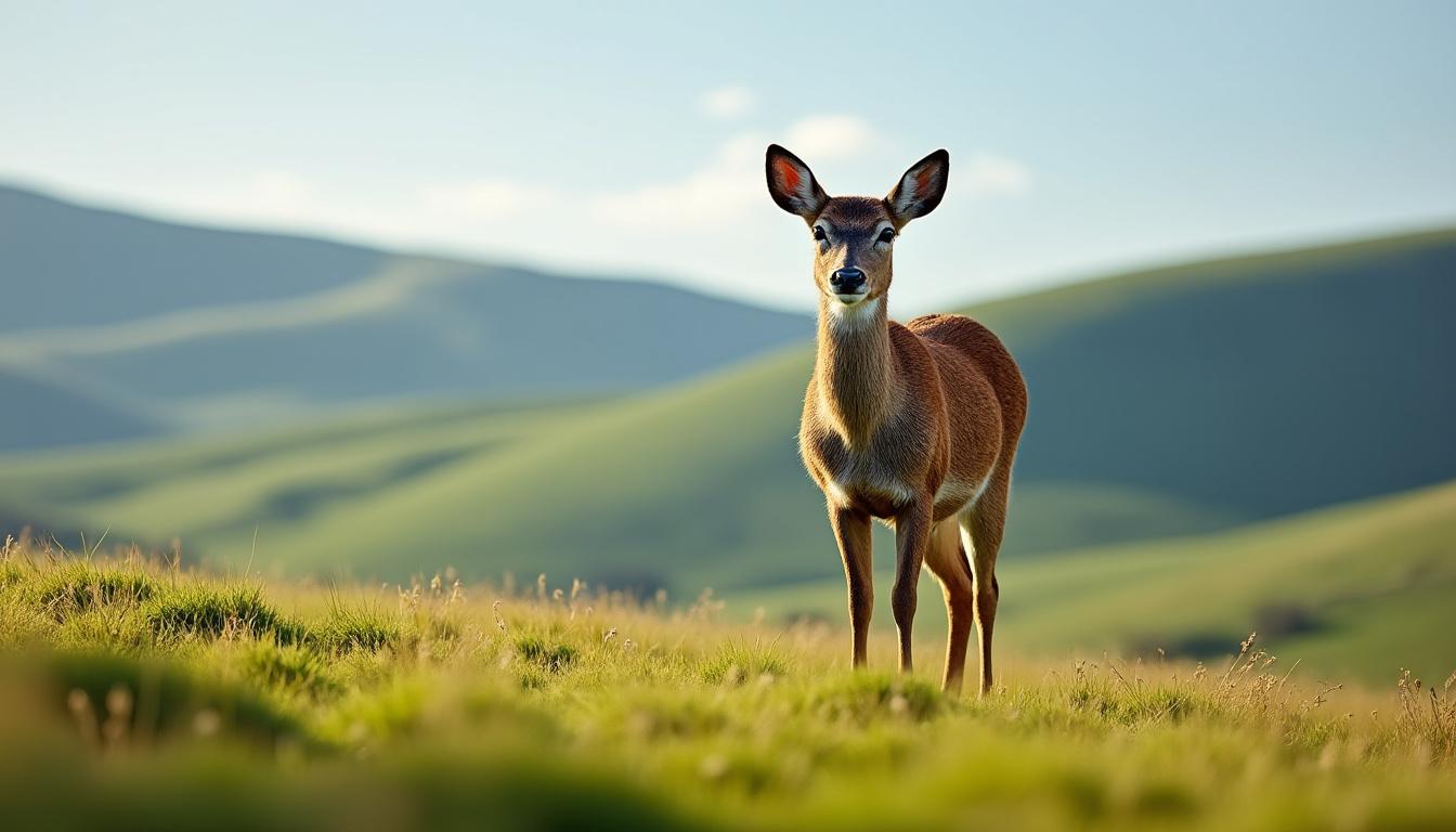 découvrez la beauté de la nature à taulé avec cette photo captivante d'un chevreuil dans un champ paisible. une scène sauvage et sereine à ne pas manquer.