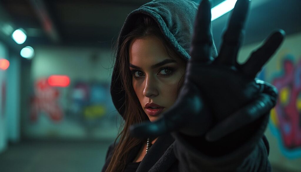 découvrez comment alice cordier, dans némésis, fait un geste controversé capturé en photo, s'inspirant étonnamment du monde du rap.