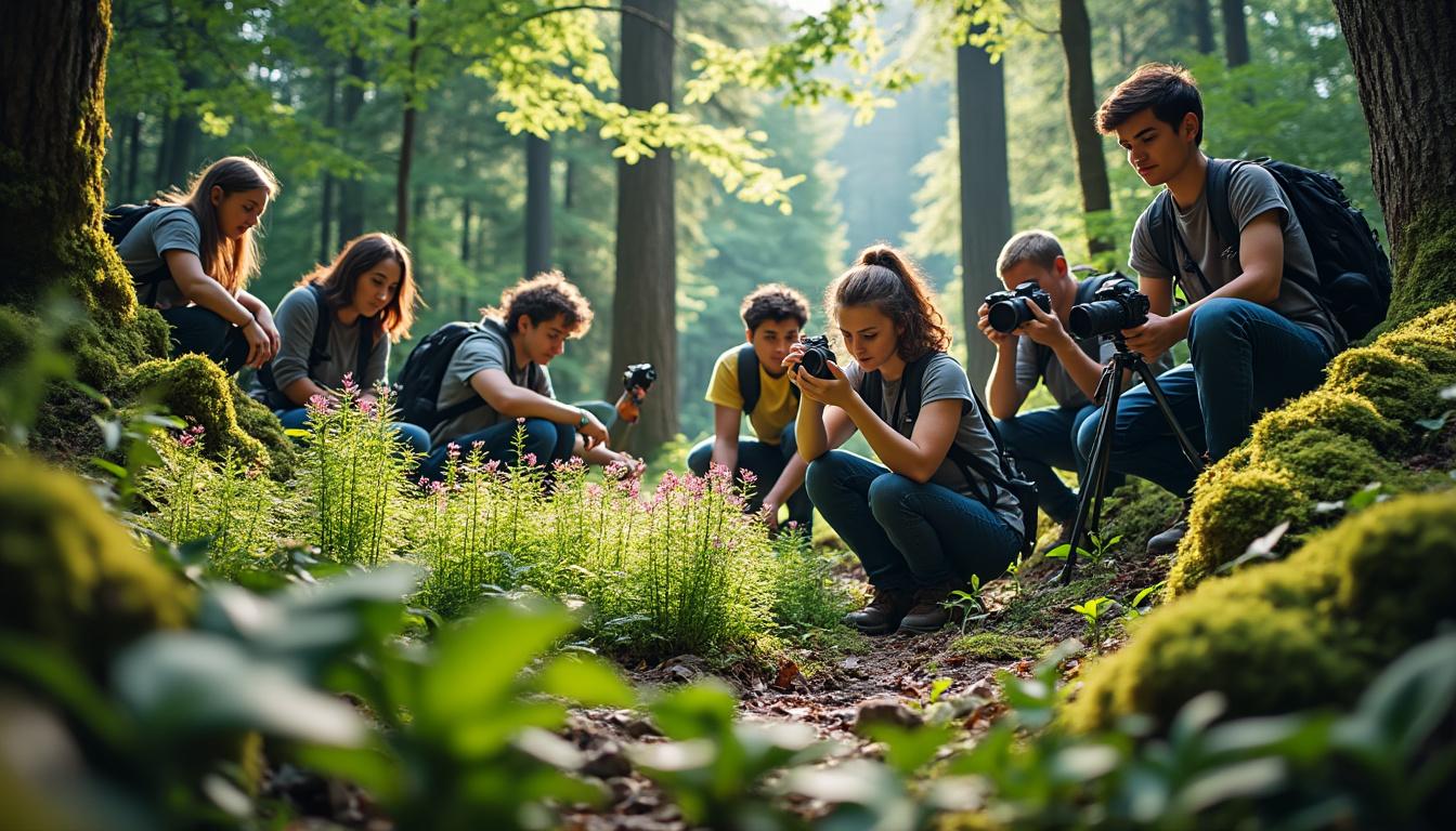 participez à nos ateliers ludiques de photographie pour sensibiliser et éveiller la conscience environnementale à travers l'art et la créativité.