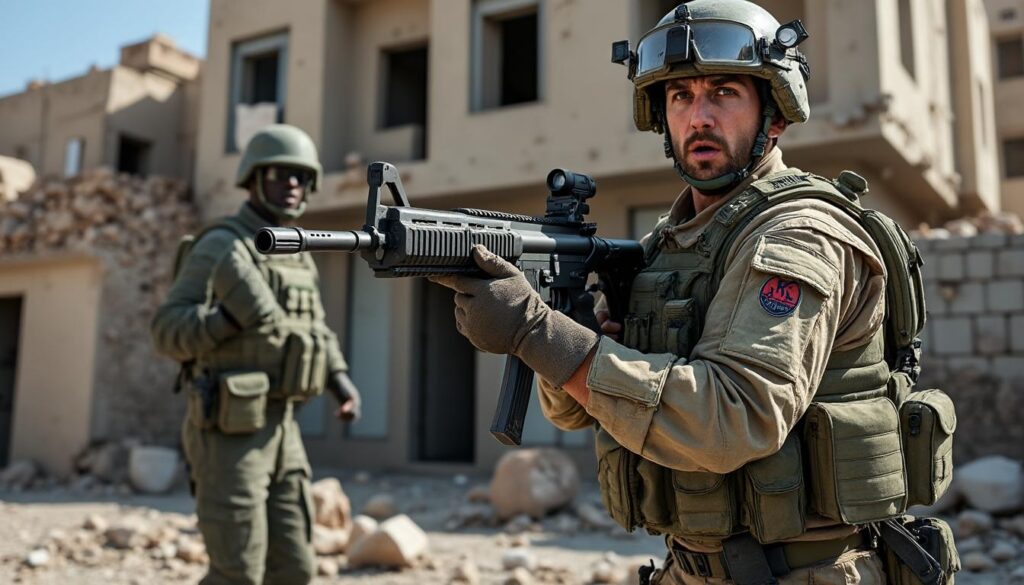 un soldat israélien est filmé en train de frapper une statue emblématique, suscitant des réactions dans le contexte du conflit au moyen-orient.
