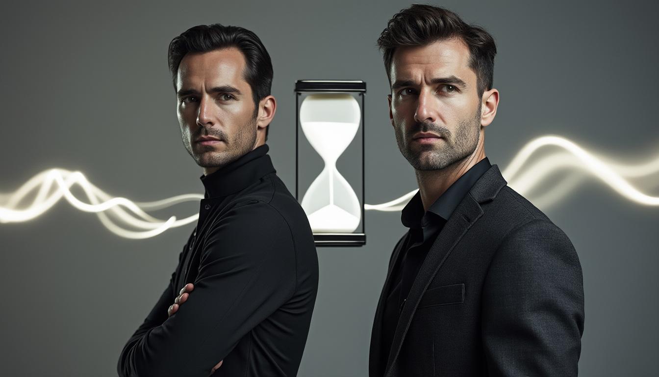 découvrez l'harmonie entre nikos aliagas et samuel pavard dans une ode poétique qui célèbre la beauté du temps qui s'écoule.