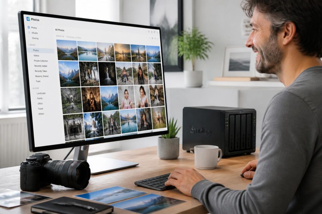 découvrez synology photos, l'application idéale pour gérer, organiser et partager vos souvenirs en toute simplicité et en toute sécurité.
