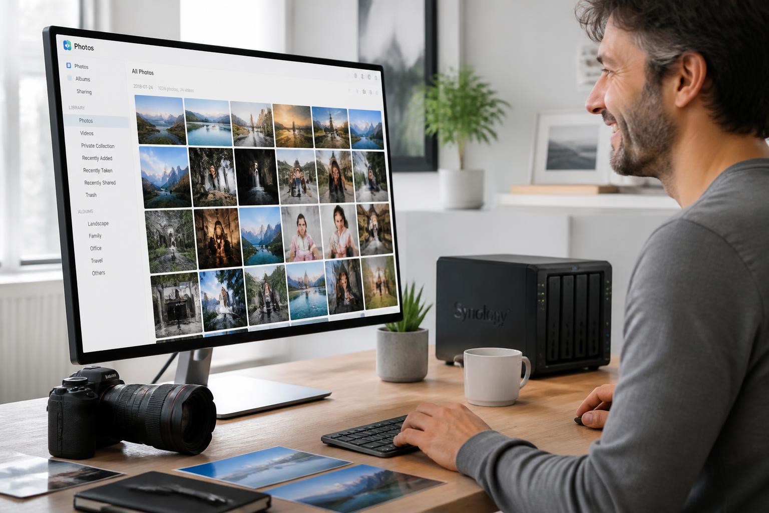 découvrez synology photos, l'application idéale pour gérer, organiser et partager vos souvenirs en toute simplicité et en toute sécurité.