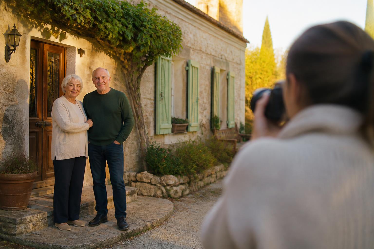 découvrez l'émouvante série photographique d'une photographe qui, pendant près de 30 ans, immortalise les au revoir poignants de ses parents devant leur maison.