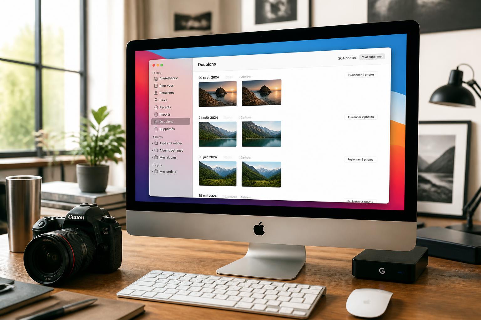 apprenez à supprimer facilement les doublons de photos sur mac et libérez rapidement de l’espace de stockage pour optimiser les performances de votre appareil.