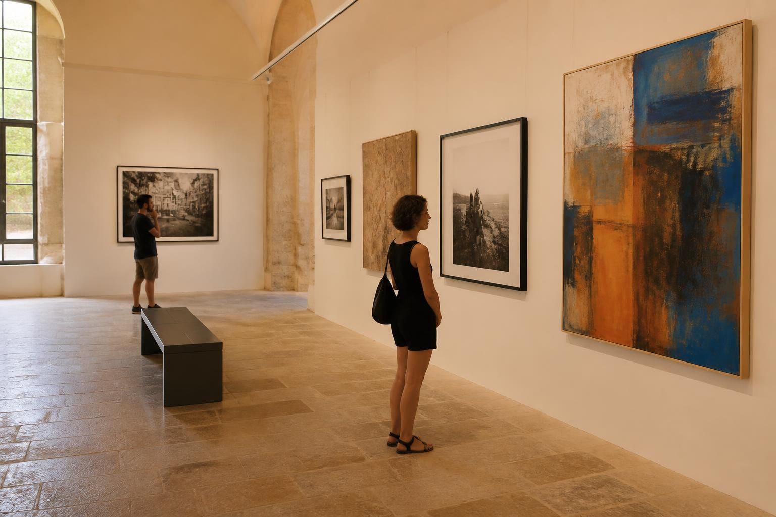 découvrez l'exposition estivale au musée d’art moderne de l’abbaye où la photographie et la peinture se rencontrent en images pour une expérience artistique unique.