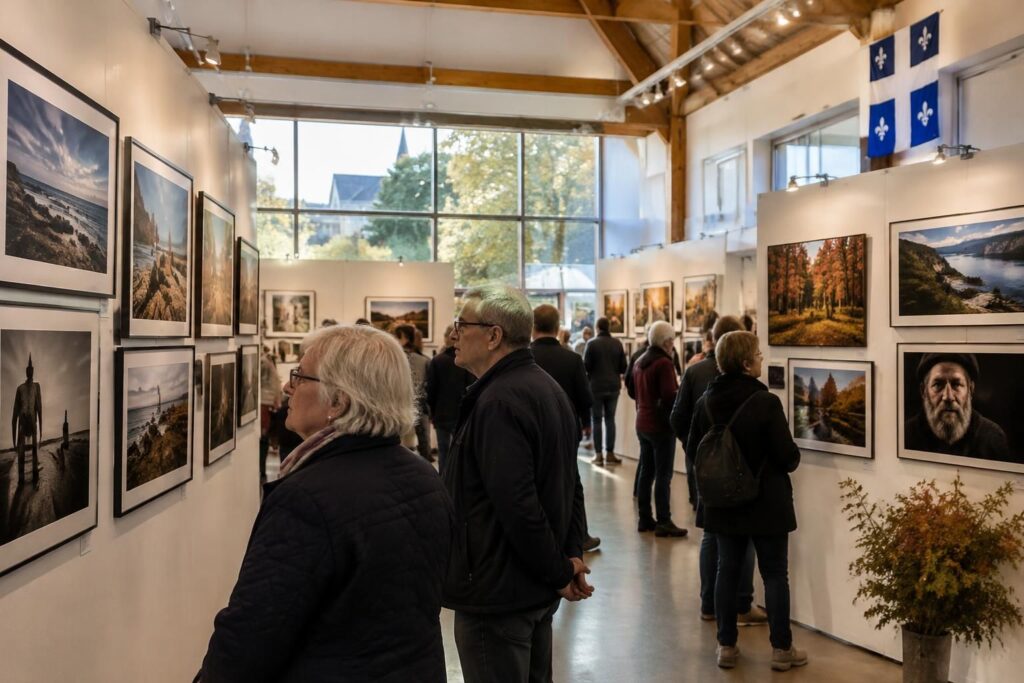 à gouesnac’h, 41 photographes exposent leurs plus beaux clichés lors d’un rendez-vous placé sous le signe du québec, à l’honneur.