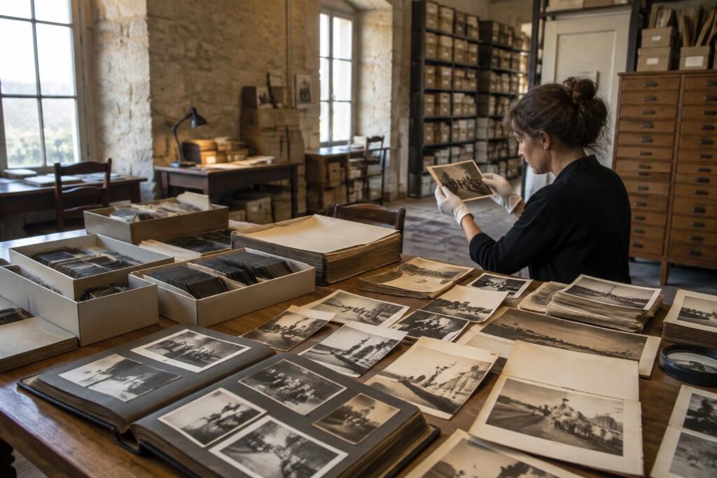 à simorre, le centre de la photographie ordinaire retrace deux siècles d’images et dévoile une collection exceptionnelle de trois millions de photographies.